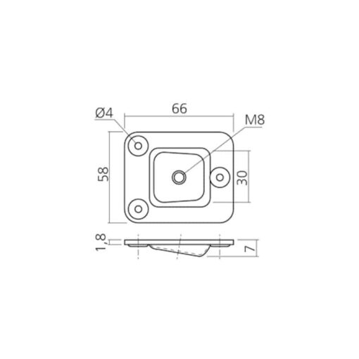 Tekening-schuine-bevestigingsplaat-58x66mm-met-M8-schroefdraad